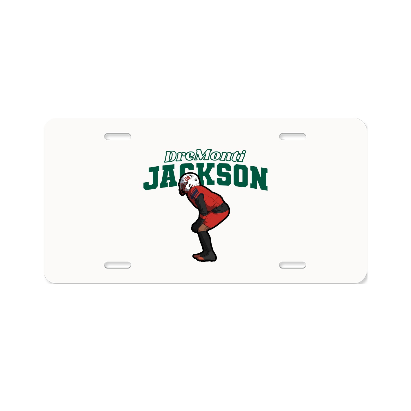 License Plate — Name Arch in Classic