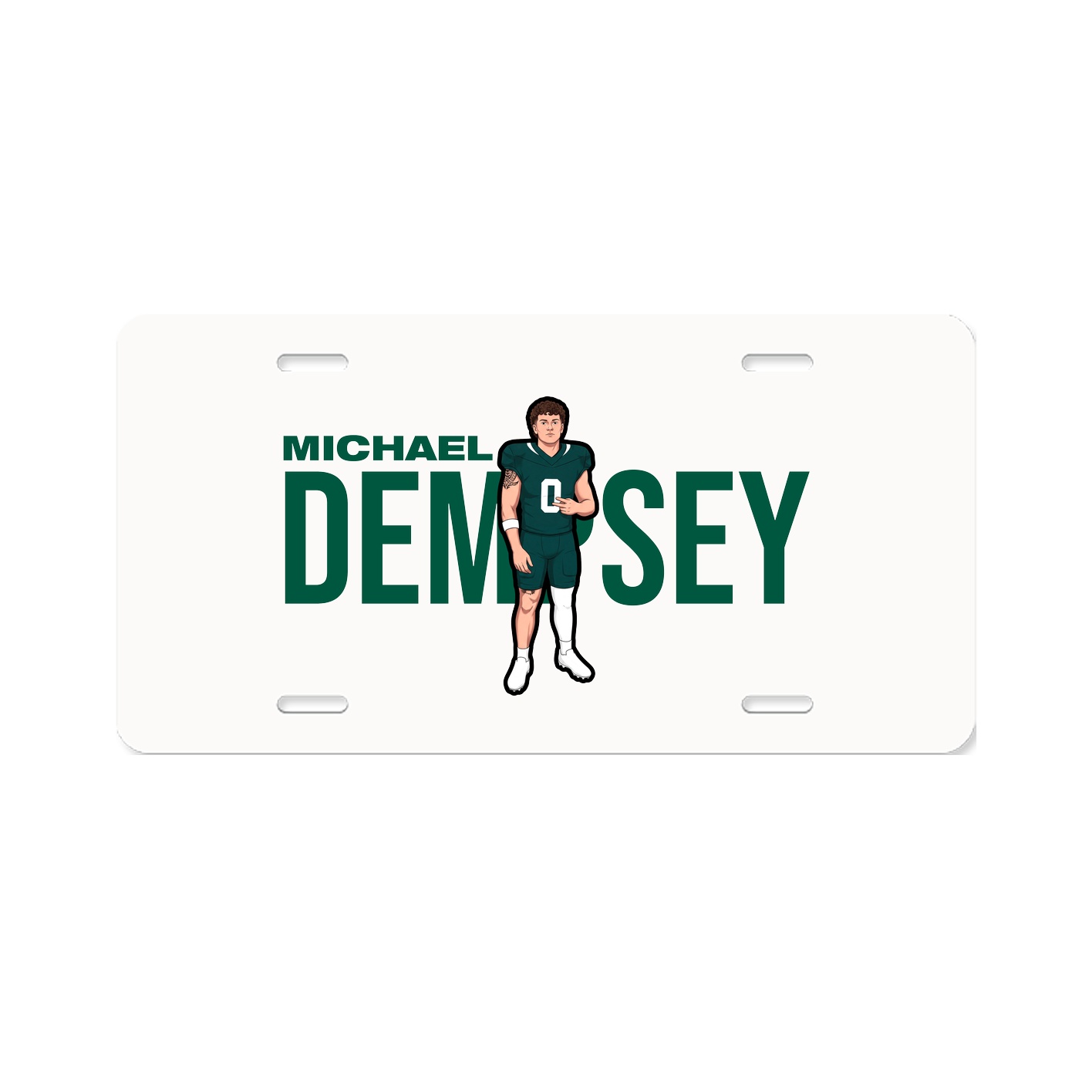 License Plate — Player Name in Classic