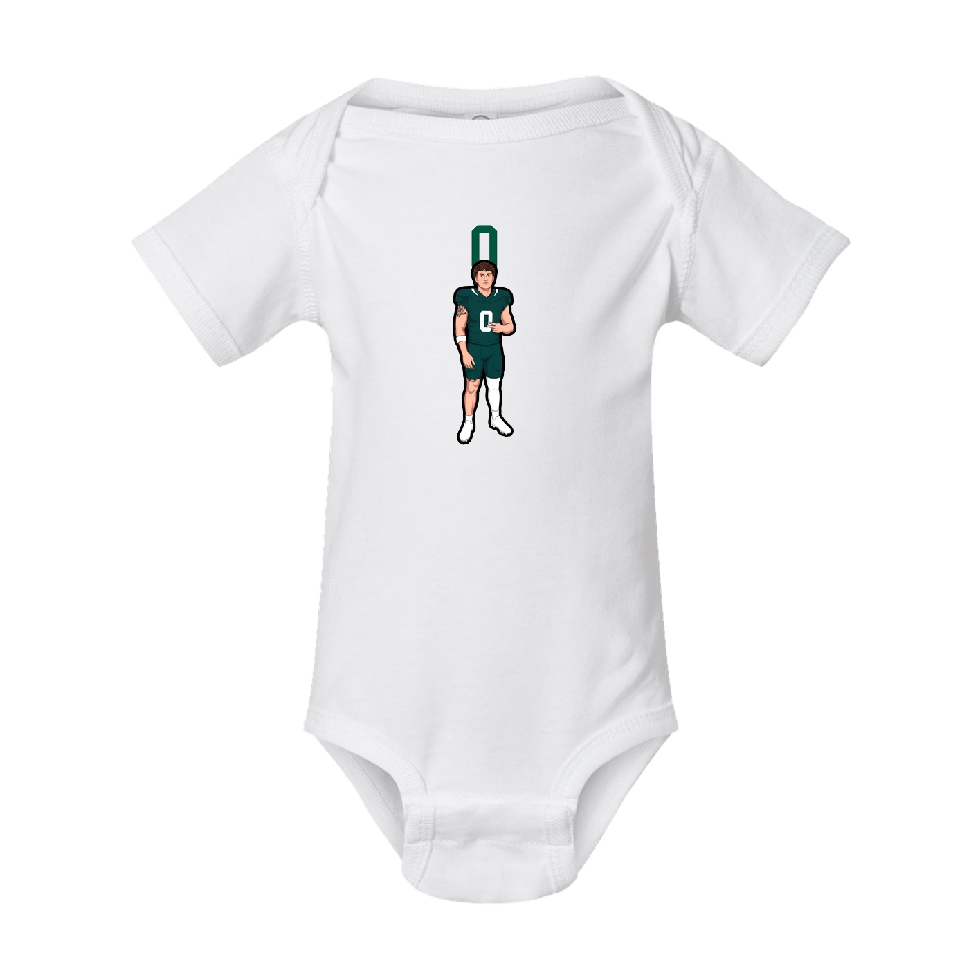Baby Onesie — Number Top in White