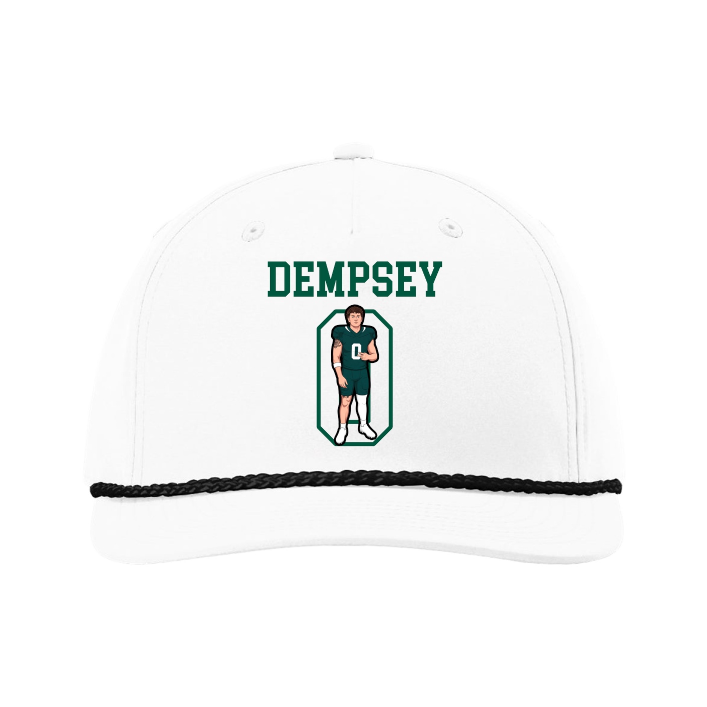 Five-Panel Classic Rope Cap — Shirsey in White