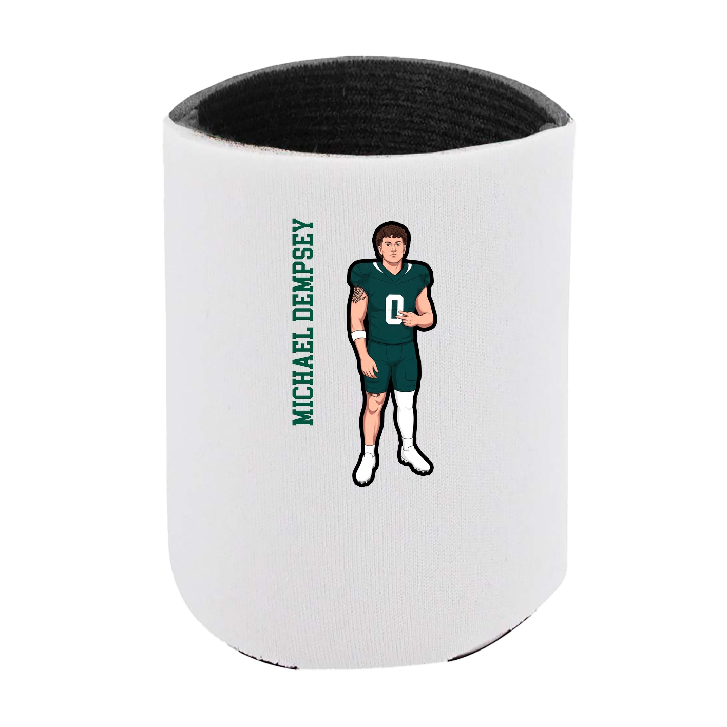 Can Holder — Name Vertical in White