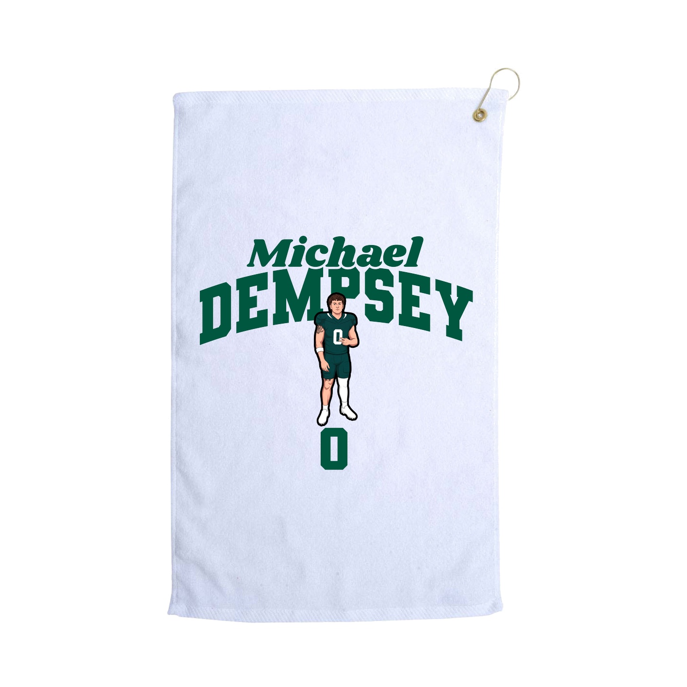 Golf Towel — Signature Arch in White