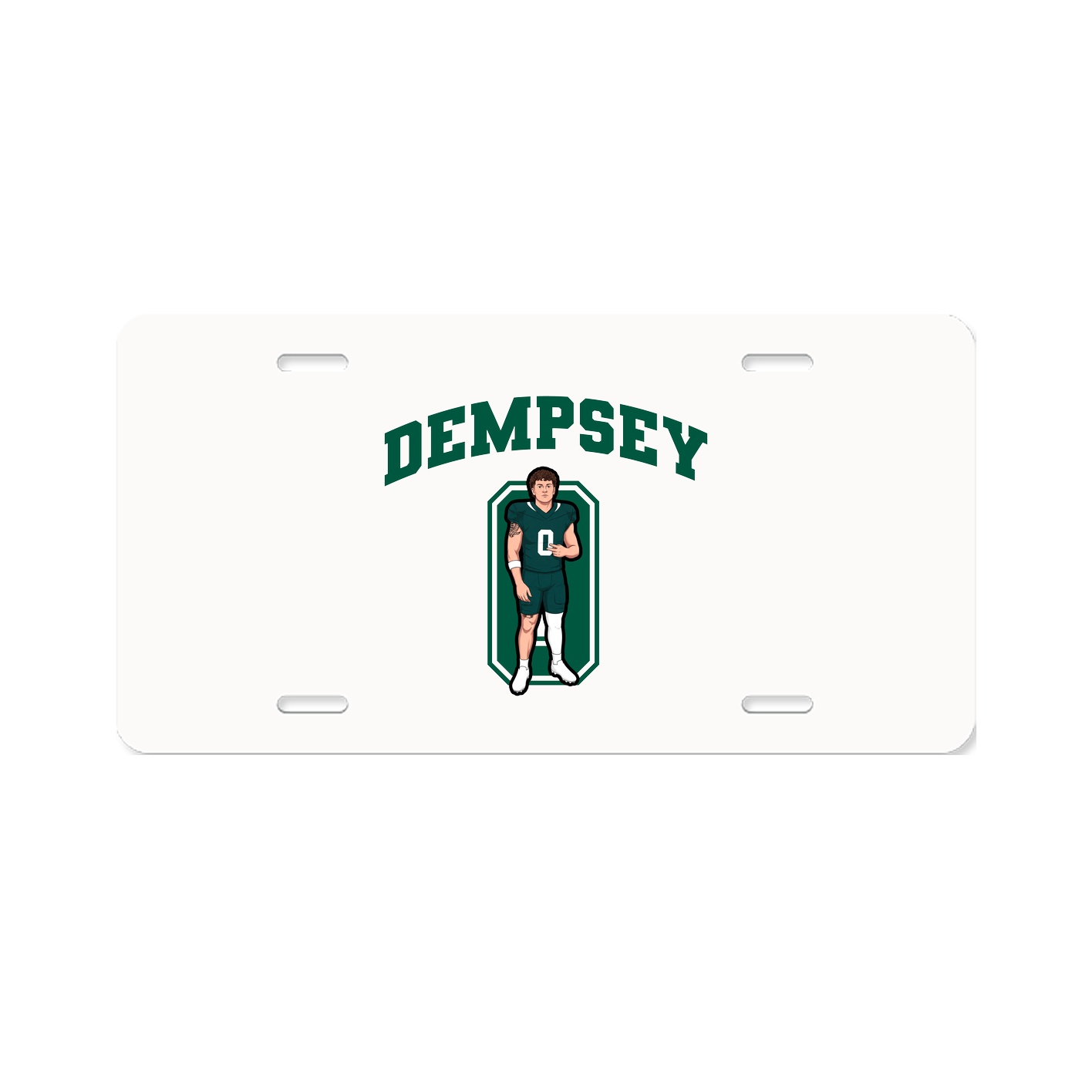 License Plate — Number in Classic