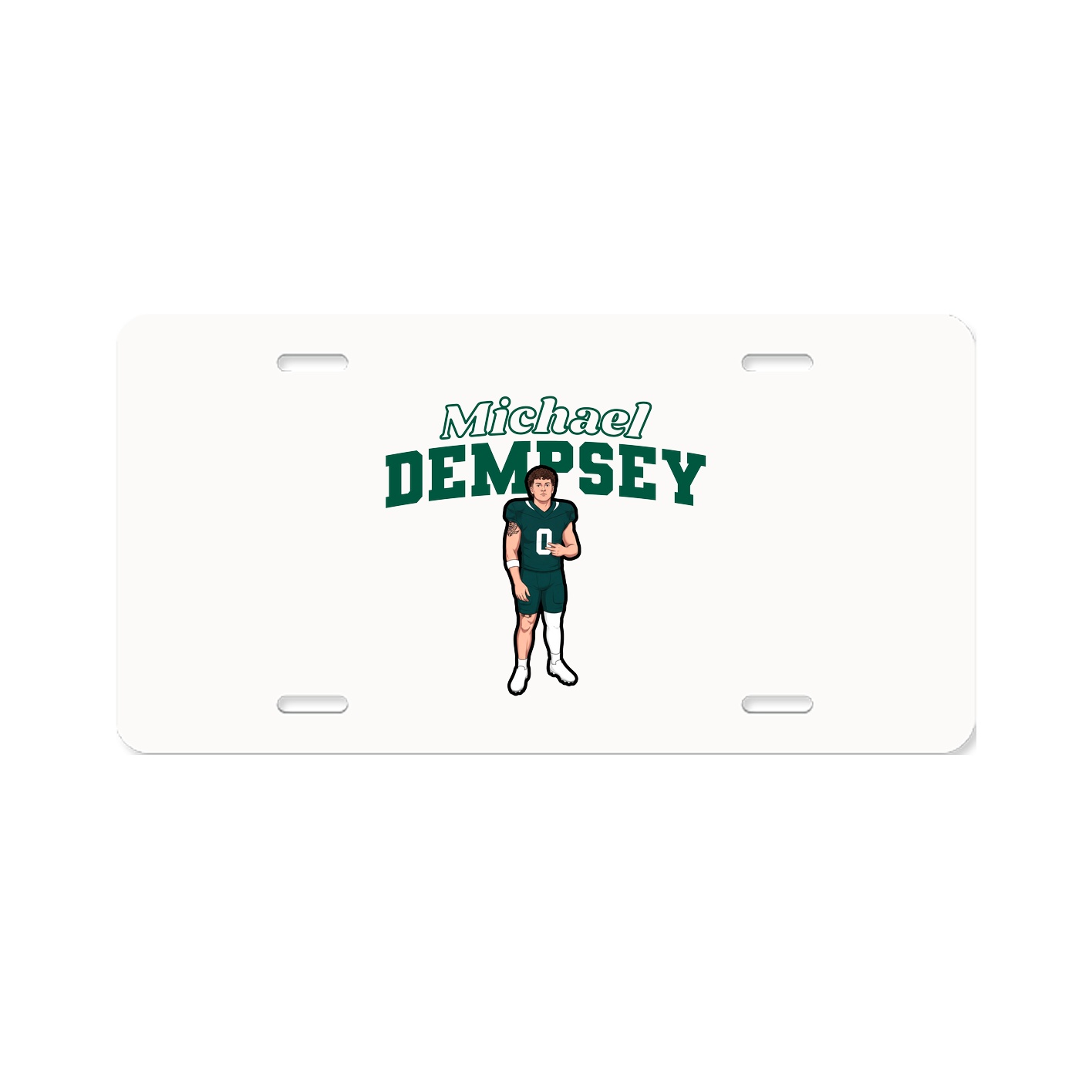 License Plate — Name Arch in Classic