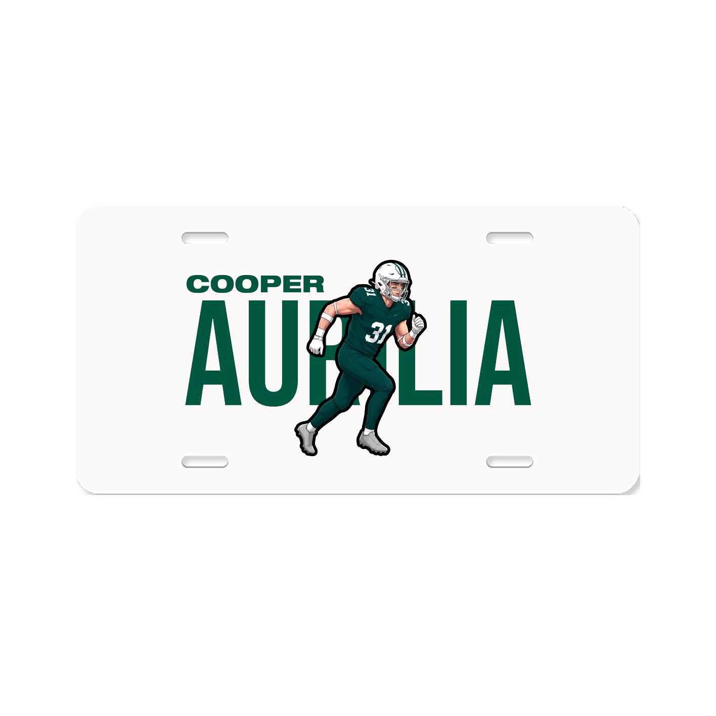 License Plate — Player Name in Classic