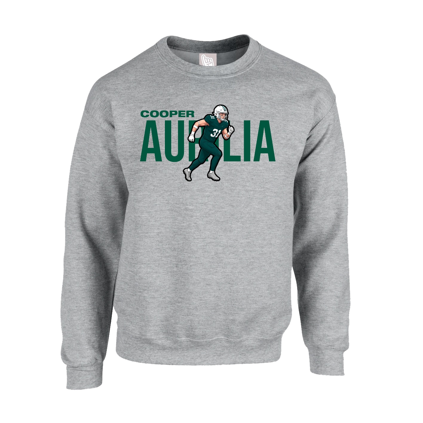 Fleece Crew — Player Name in Grey