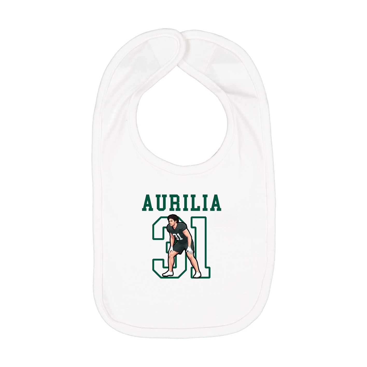 Infant Bib — Shirsey in White