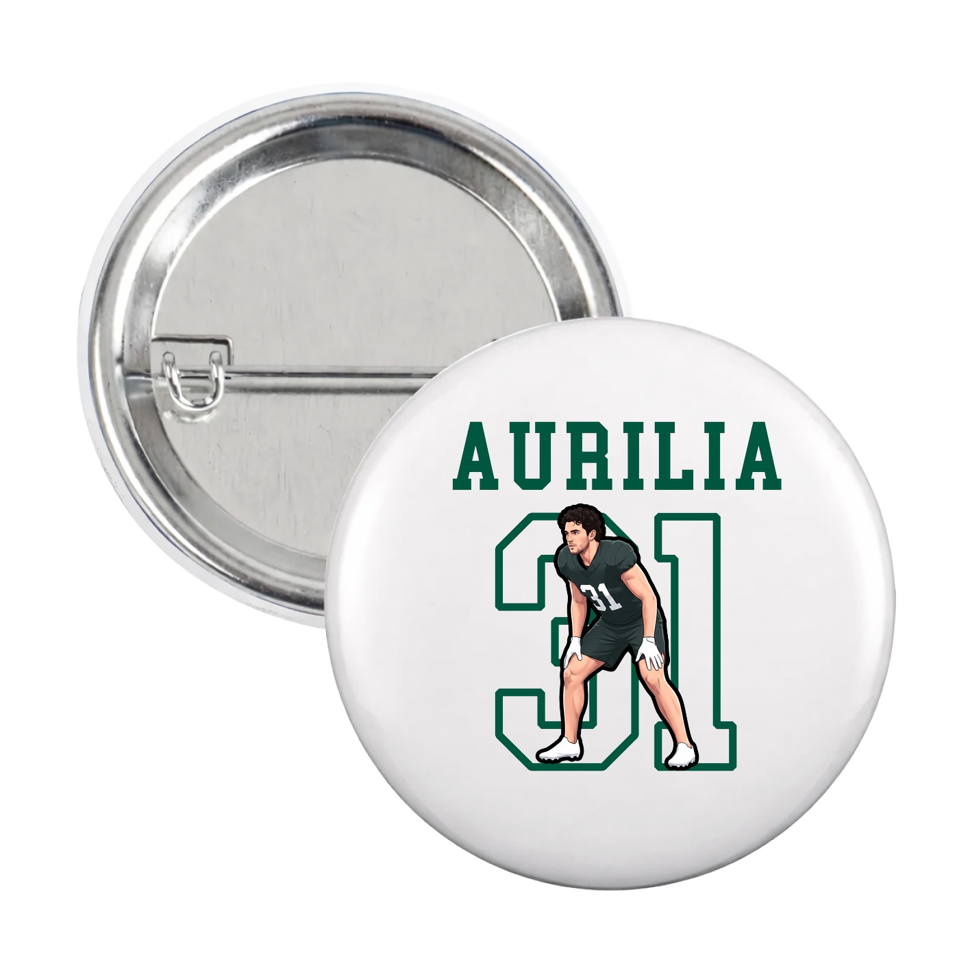Game Day Button — Shirsey in White