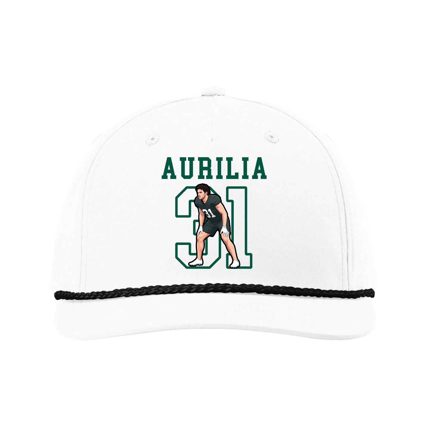 Five-Panel Classic Rope Cap — Shirsey in White