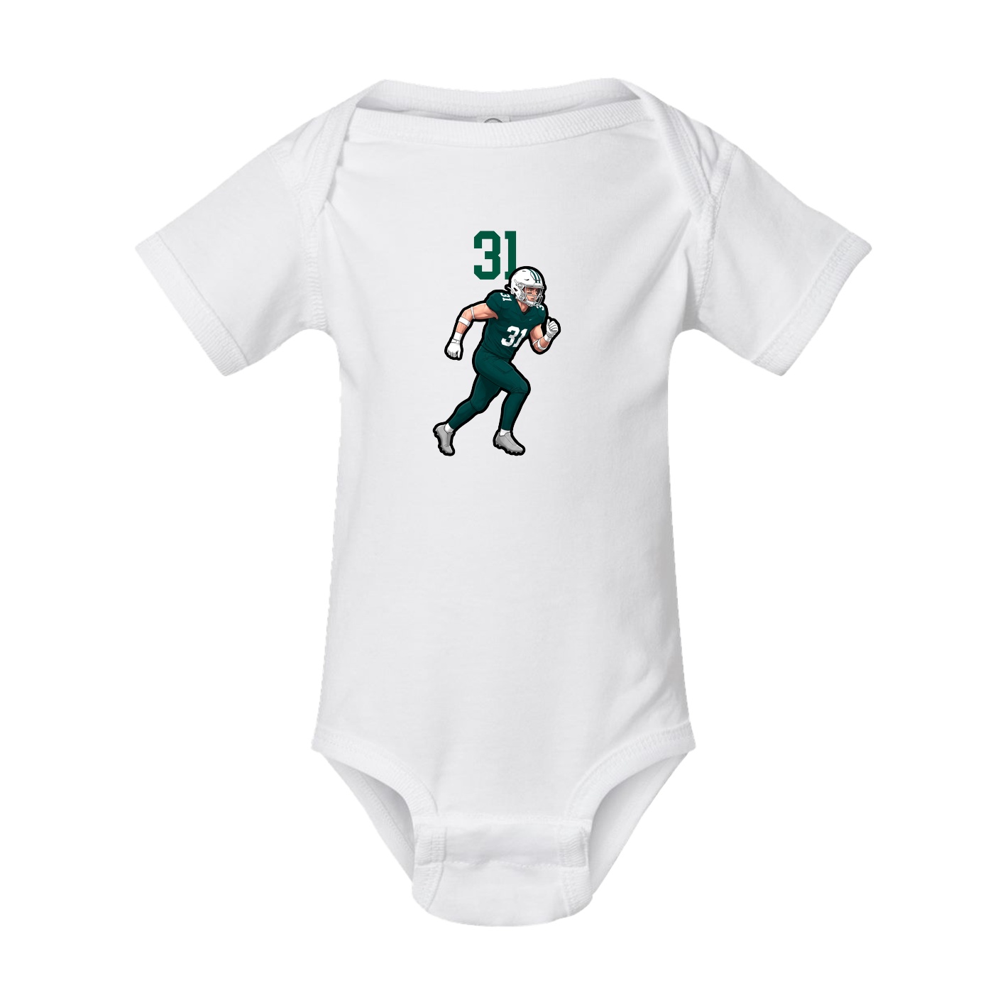 Baby Onesie — Number Top in White