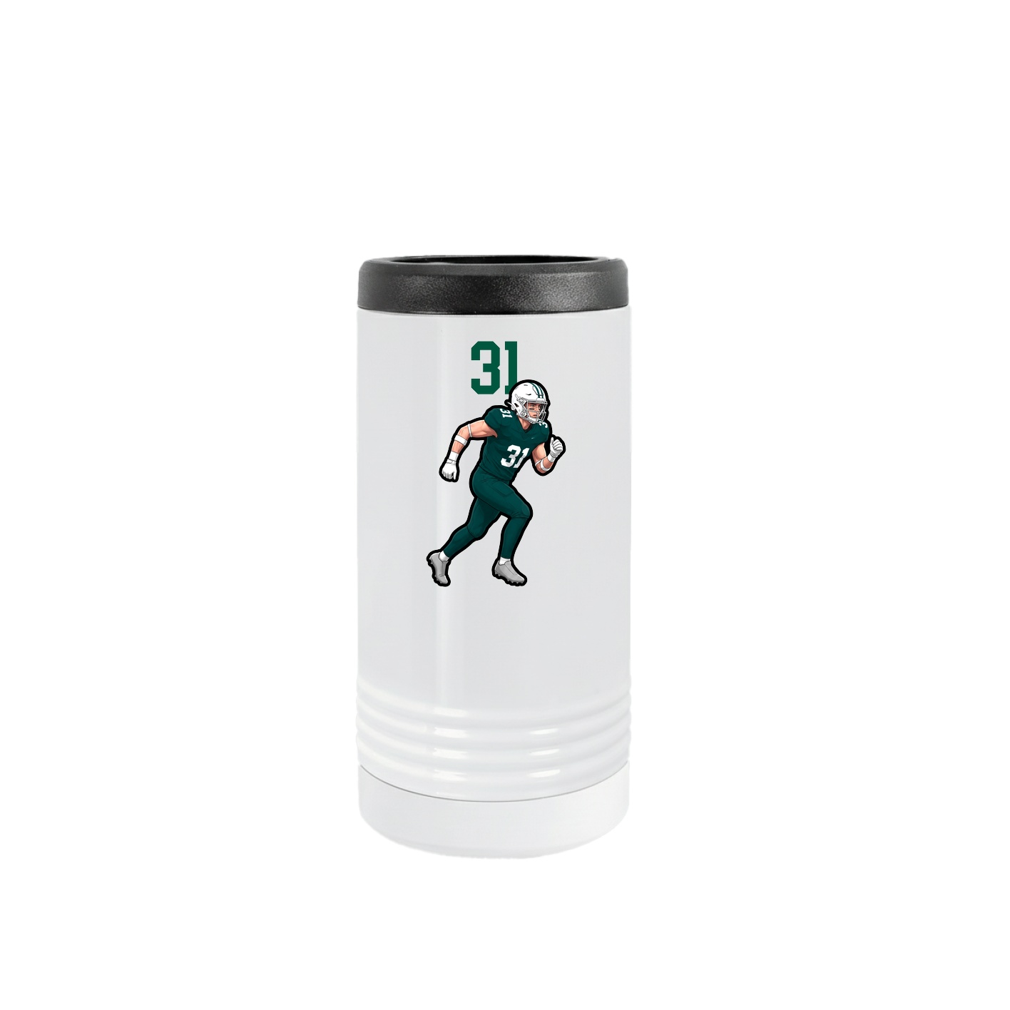 Slim Beverage Holder — Number Top in White