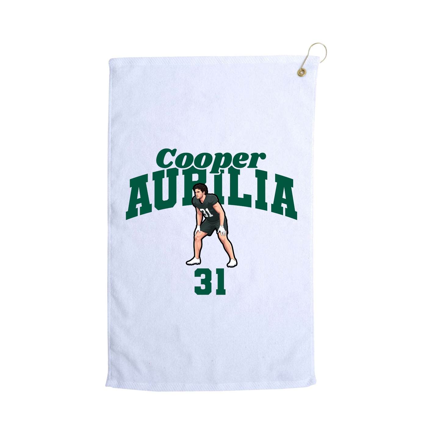 Golf Towel — Signature Arch in White