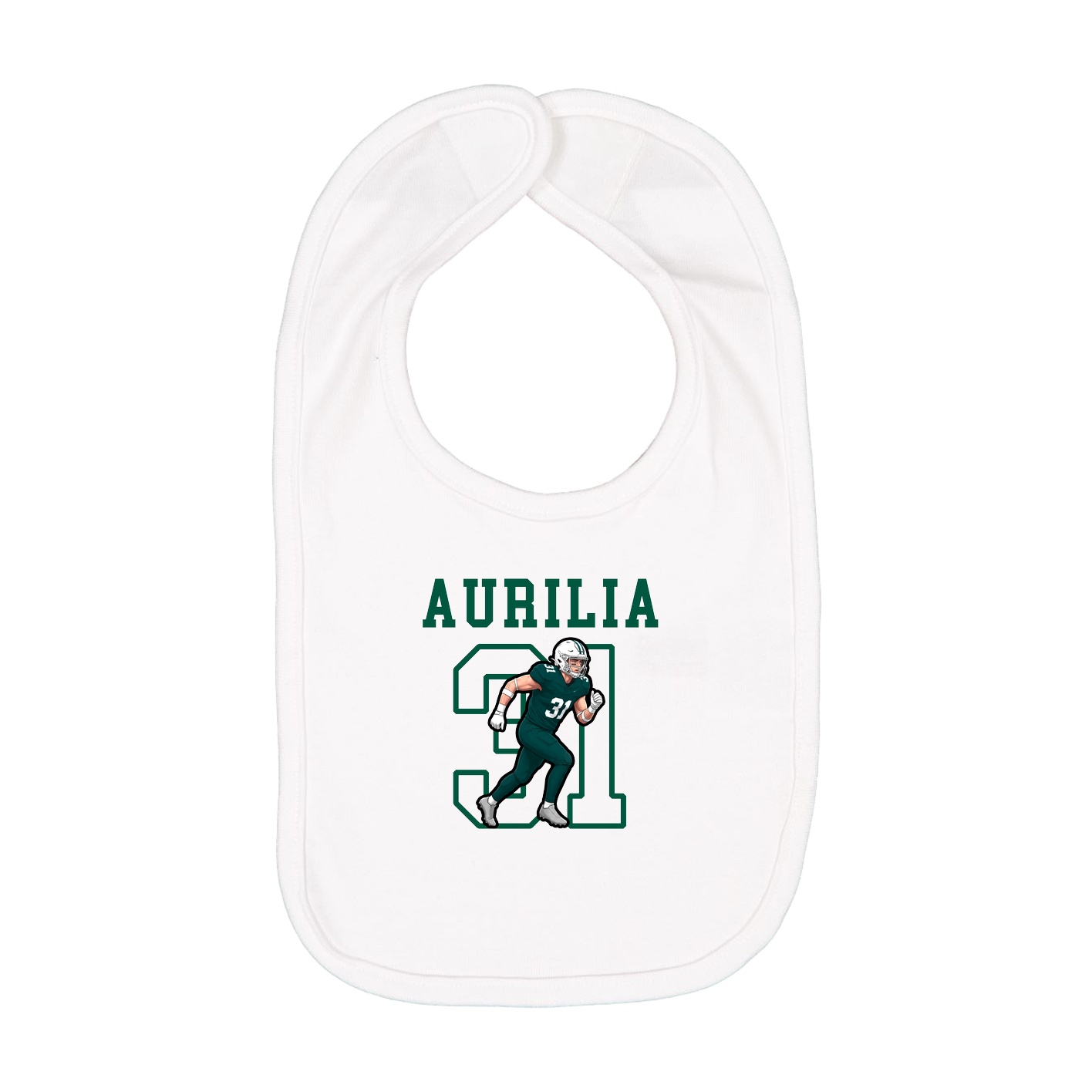 Infant Bib — Shirsey in White