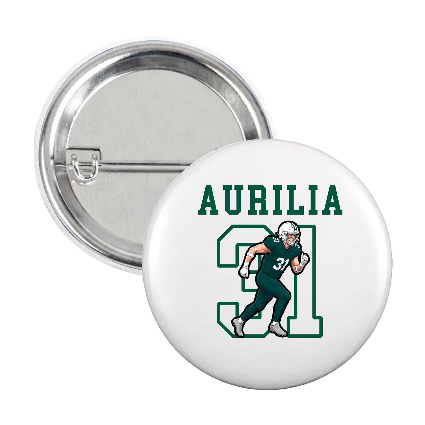 Game Day Button — Shirsey in White