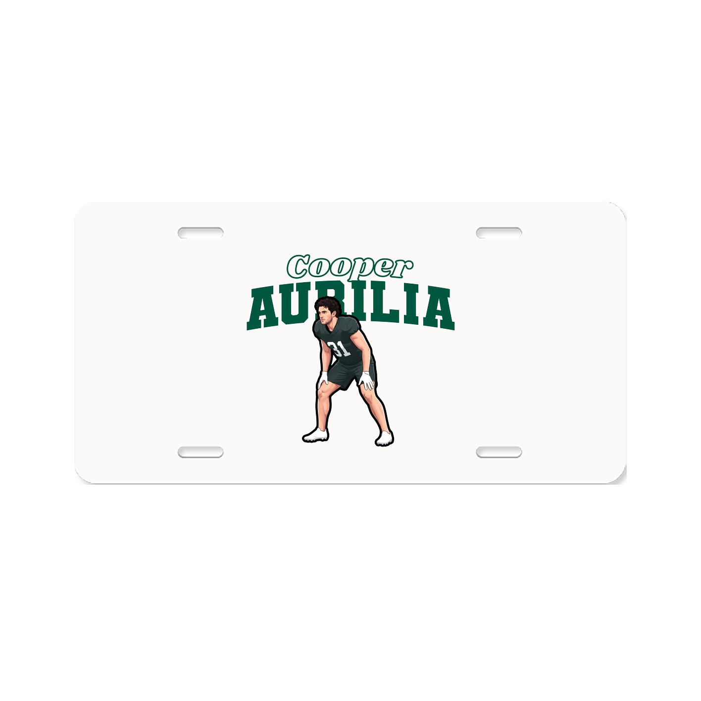License Plate — Name Arch in Classic