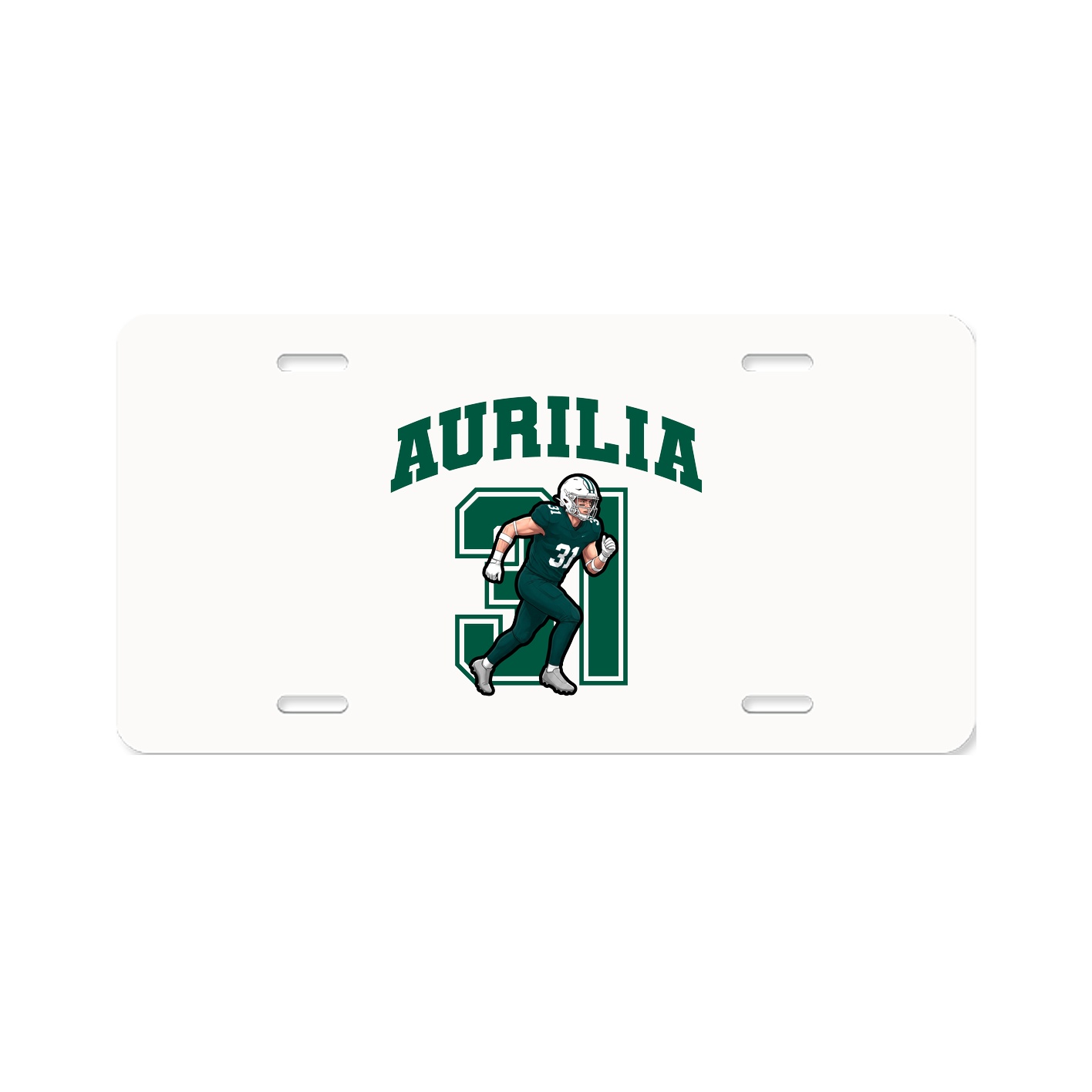 License Plate — Number in Classic