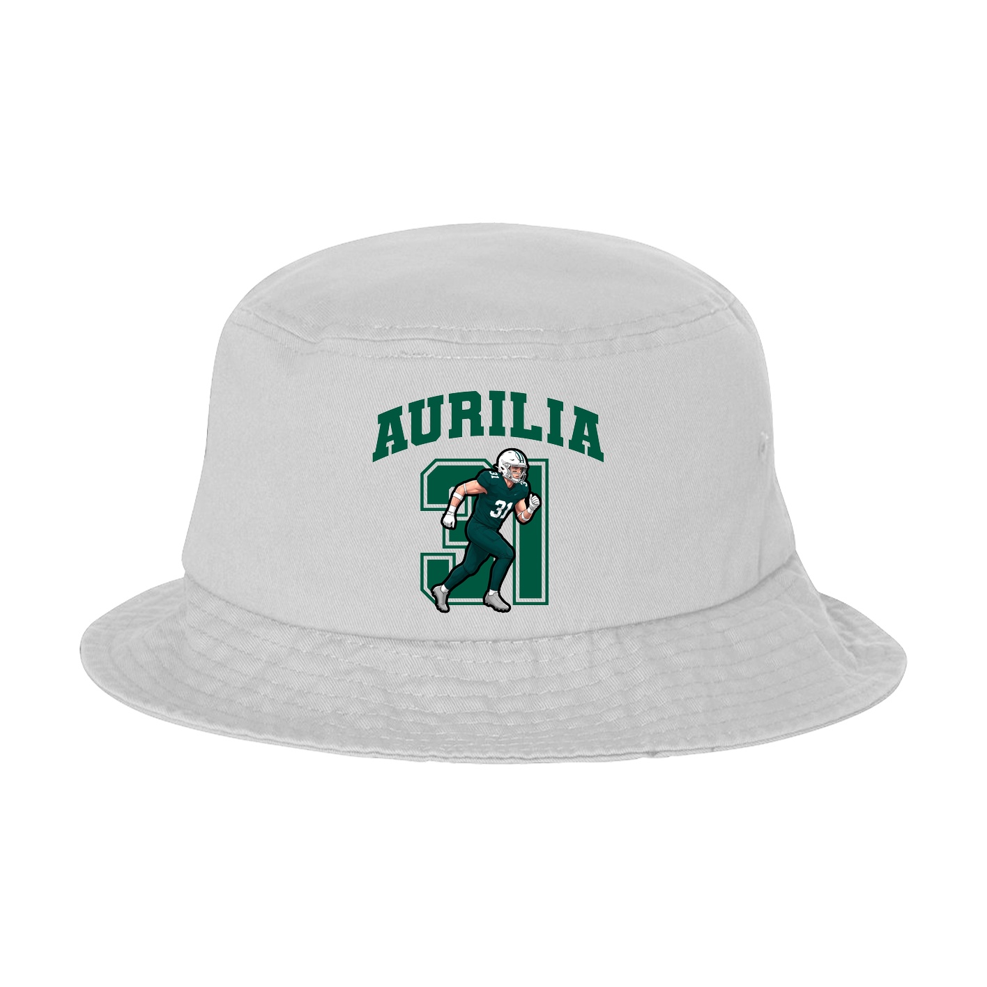 Bucket Cap — Number in White