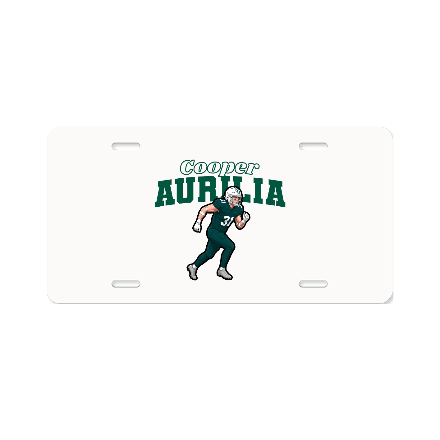 License Plate — Name Arch in Classic
