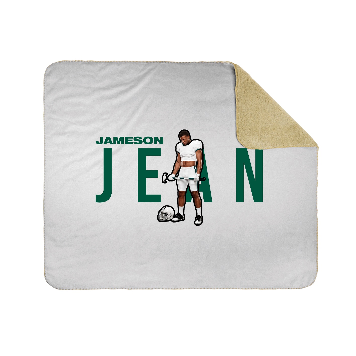 Throw Blanket — Player Name in White