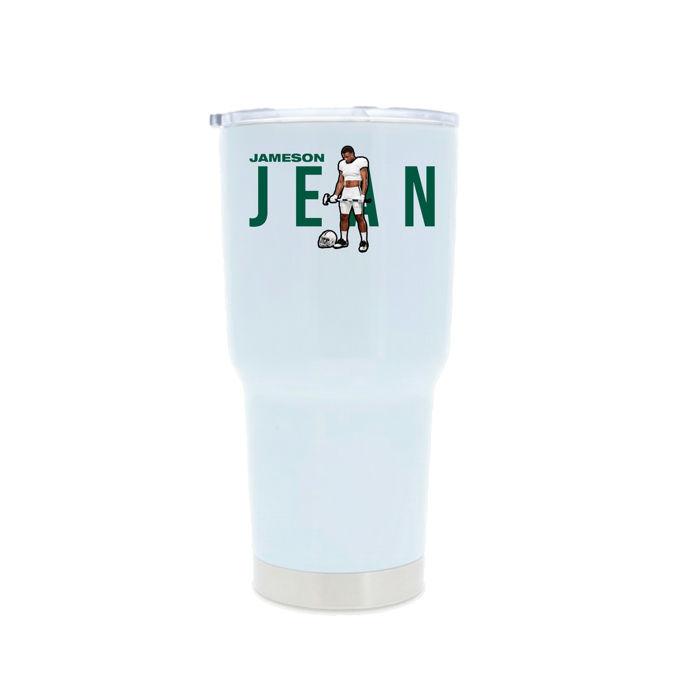30oz Stainless Steel Tumbler — Player Name in White