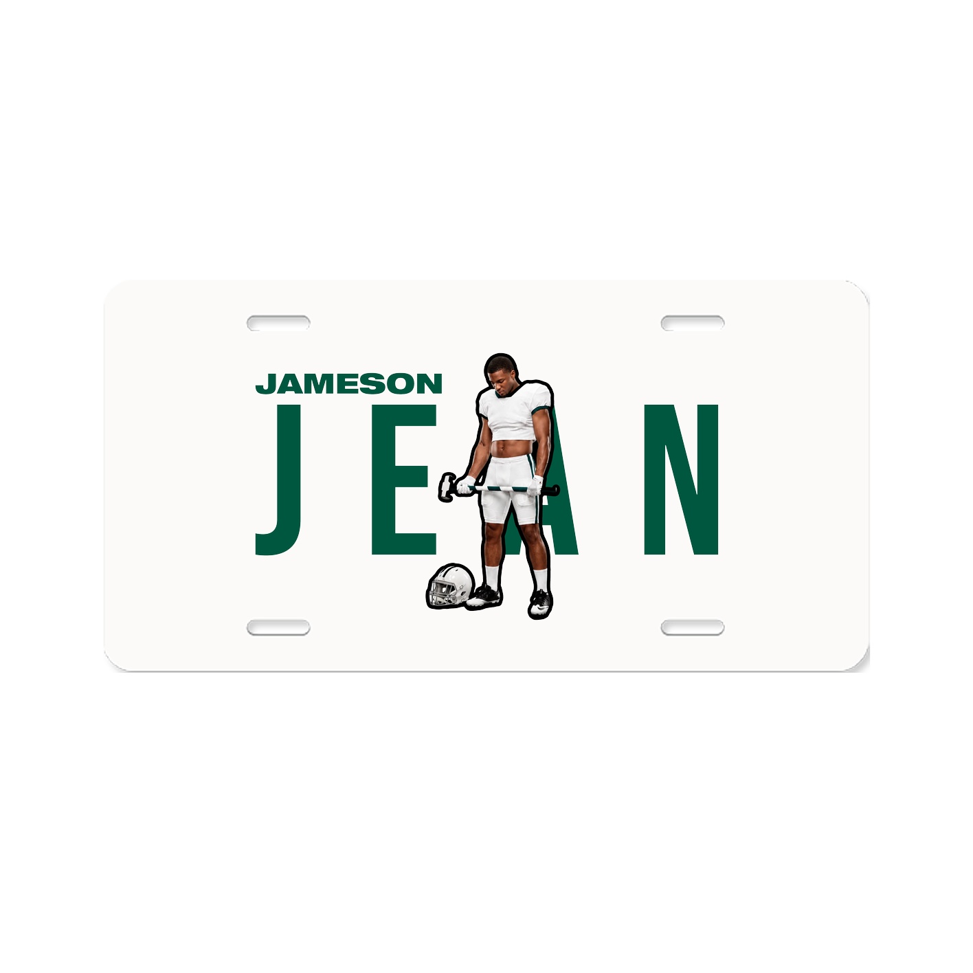 License Plate — Player Name in Classic