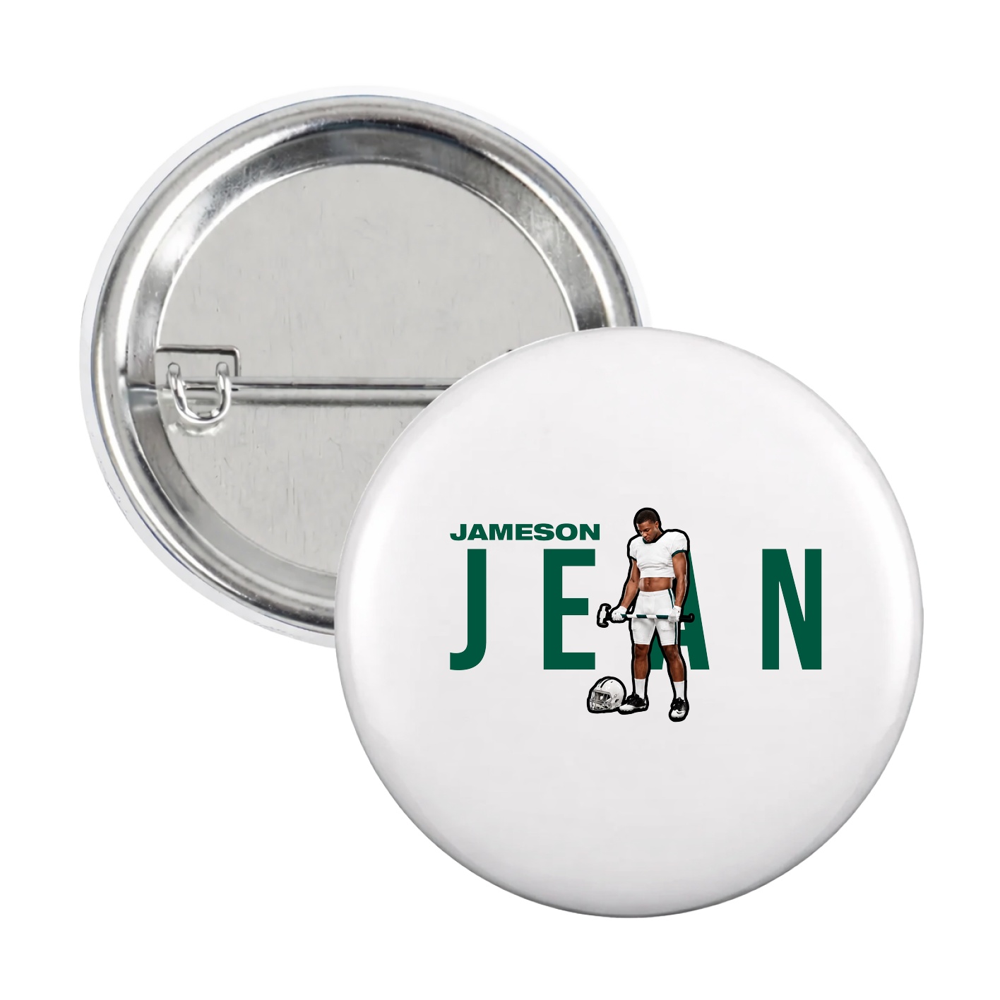 Game Day Button — Player Name in White