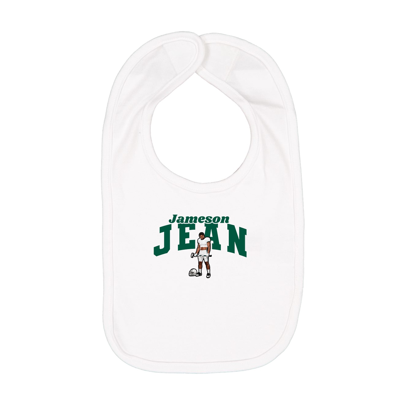 Infant Bib — Signature Arch in White