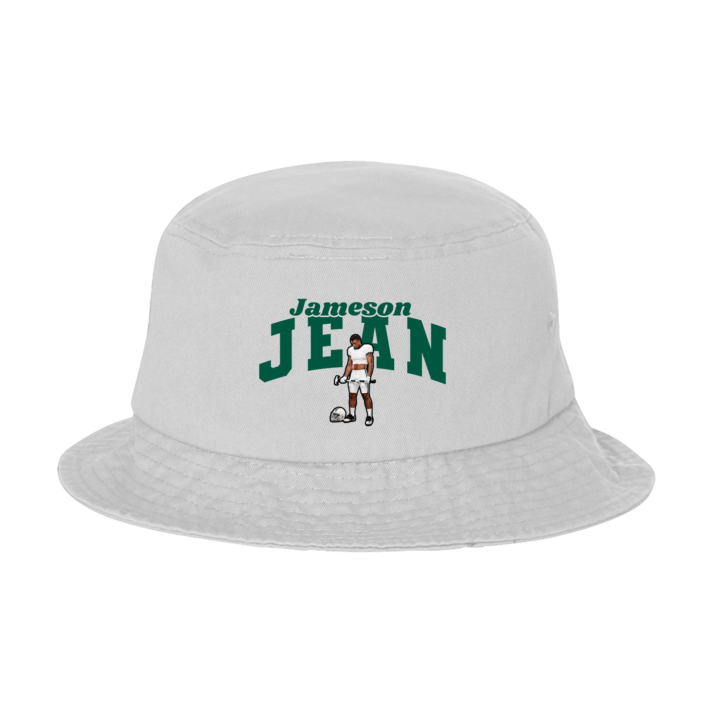 Bucket Cap — Signature Arch in White