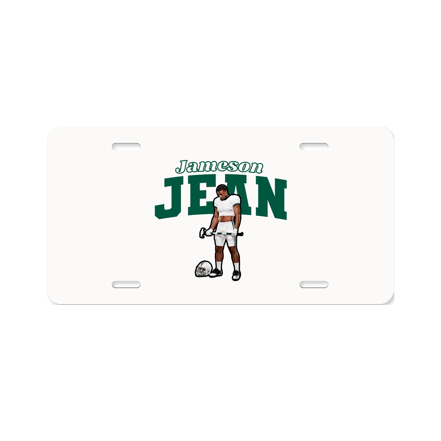 License Plate — Name Arch in Classic