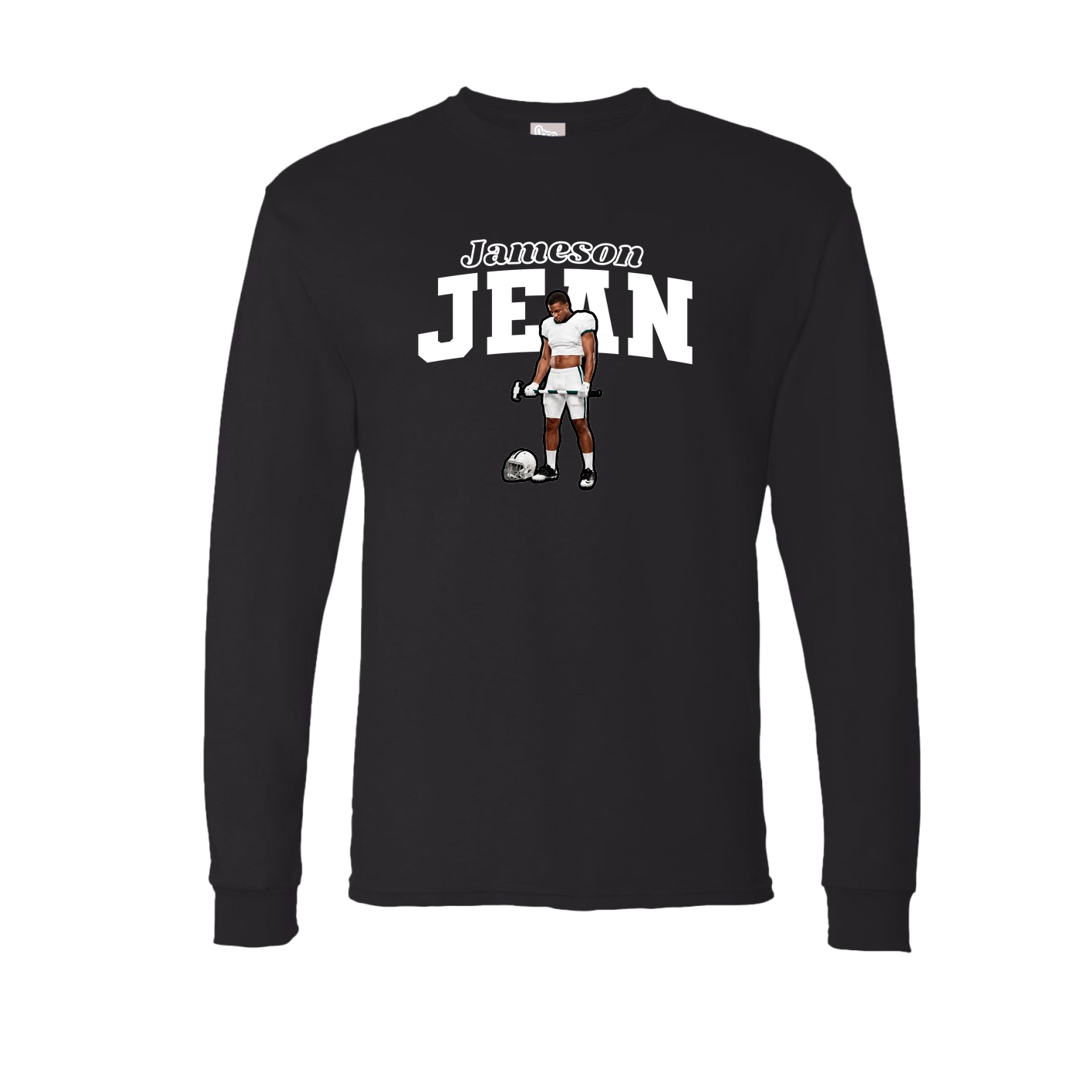 Long Sleeve Tee — Name Arch in Black