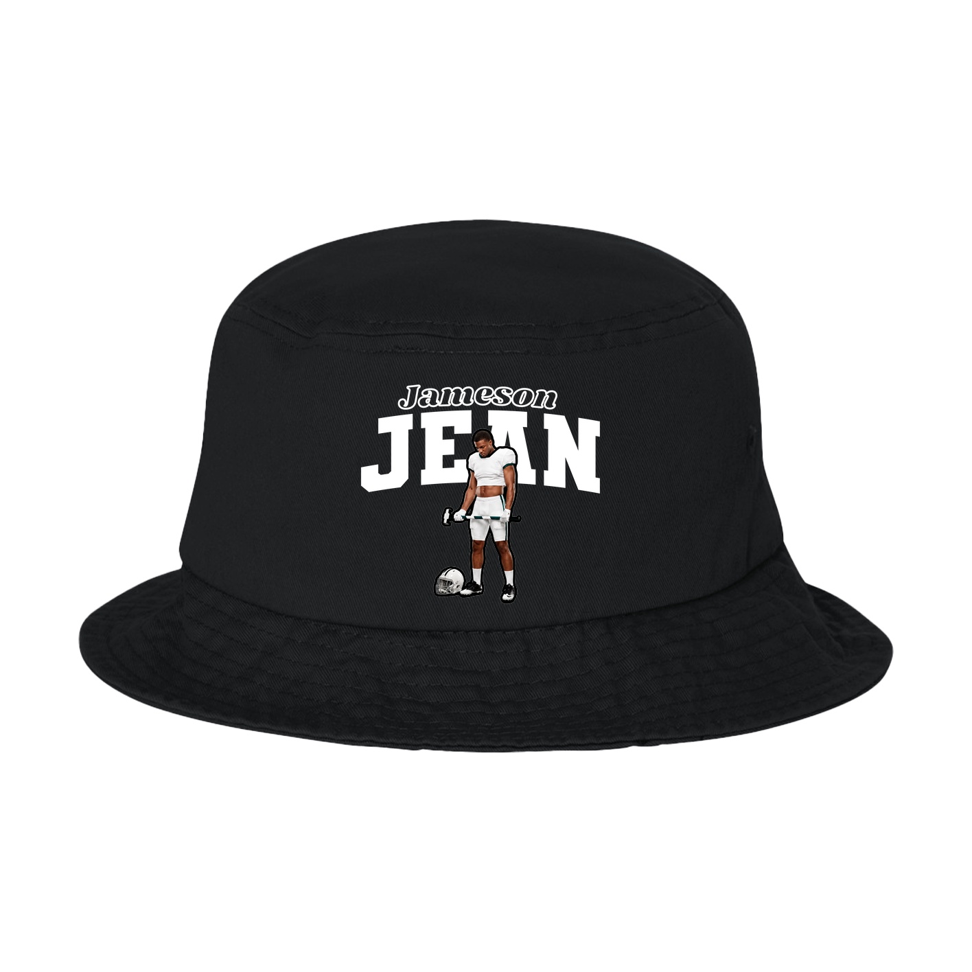 Bucket Cap — Name Arch in Black