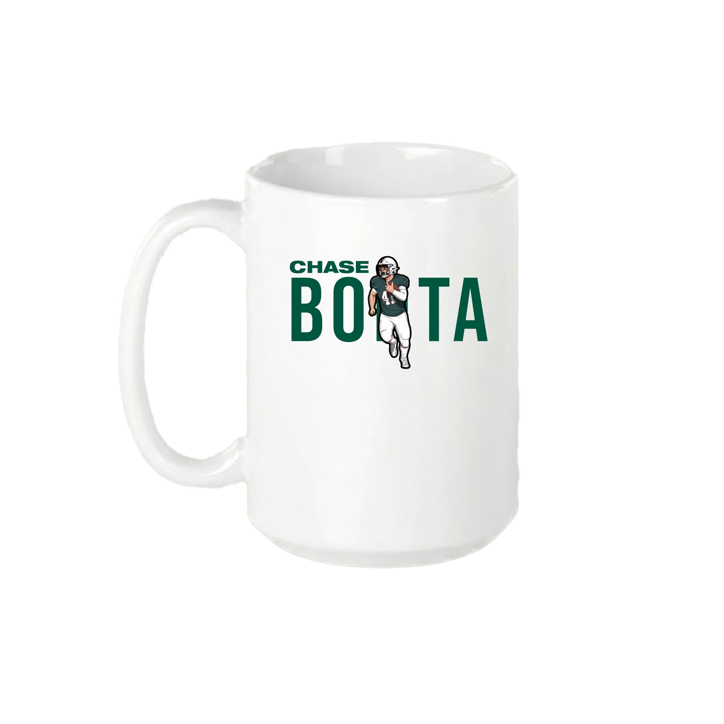 15oz Coffee Mug — Player Name in White