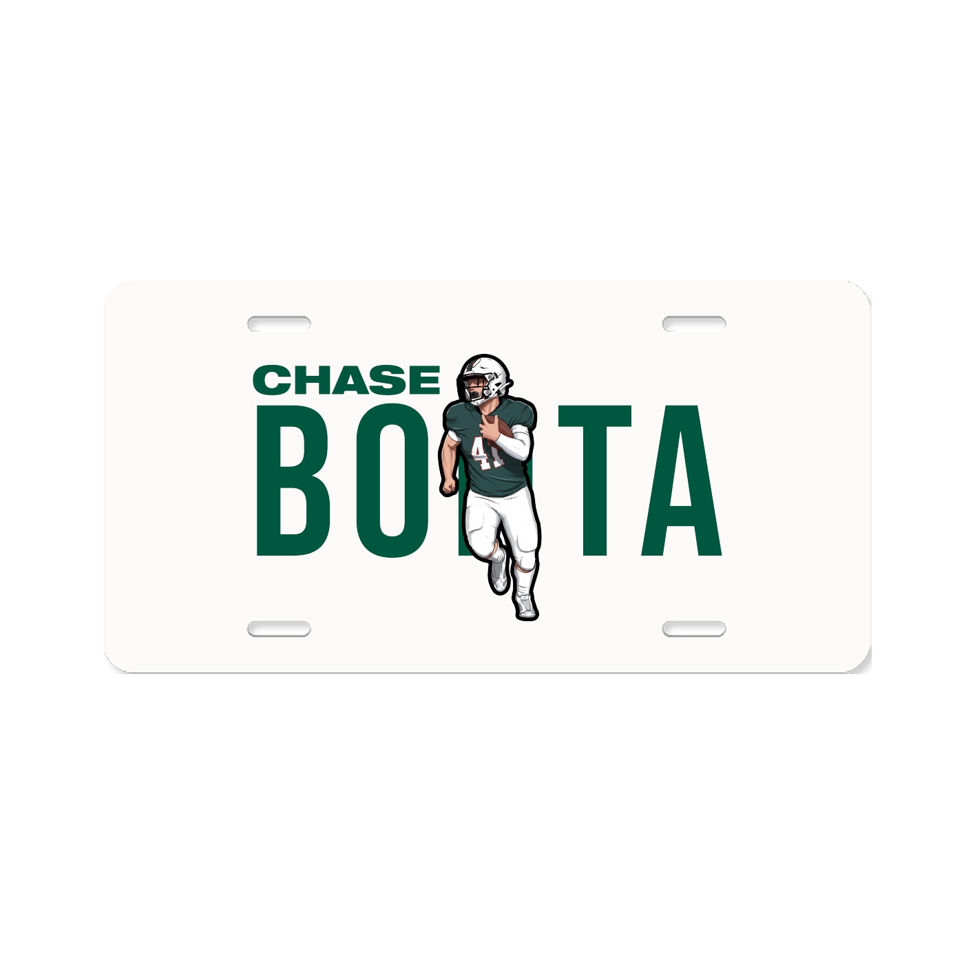 License Plate — Player Name in Classic