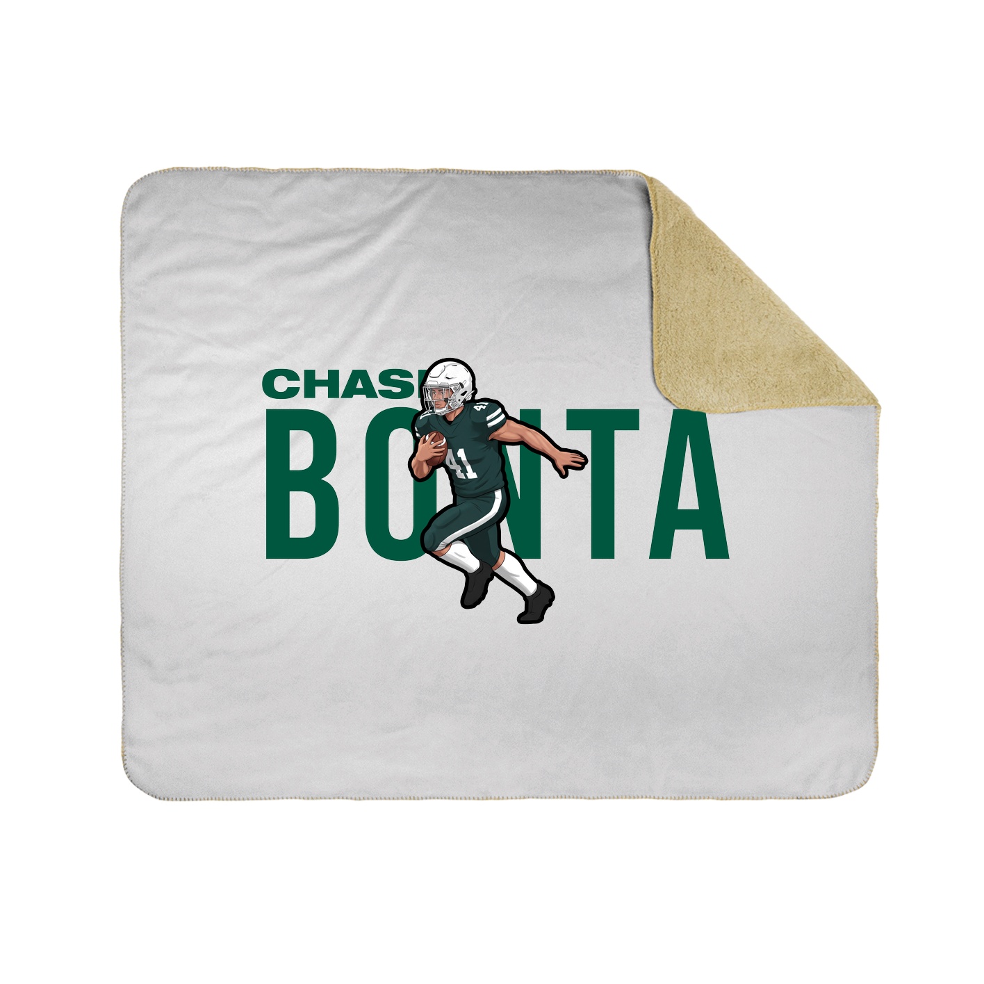 Throw Blanket — Player Name in White