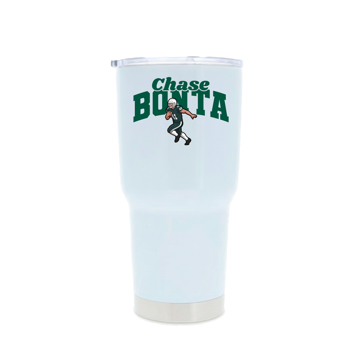 30oz Stainless Steel Tumbler — Signature Arch in White