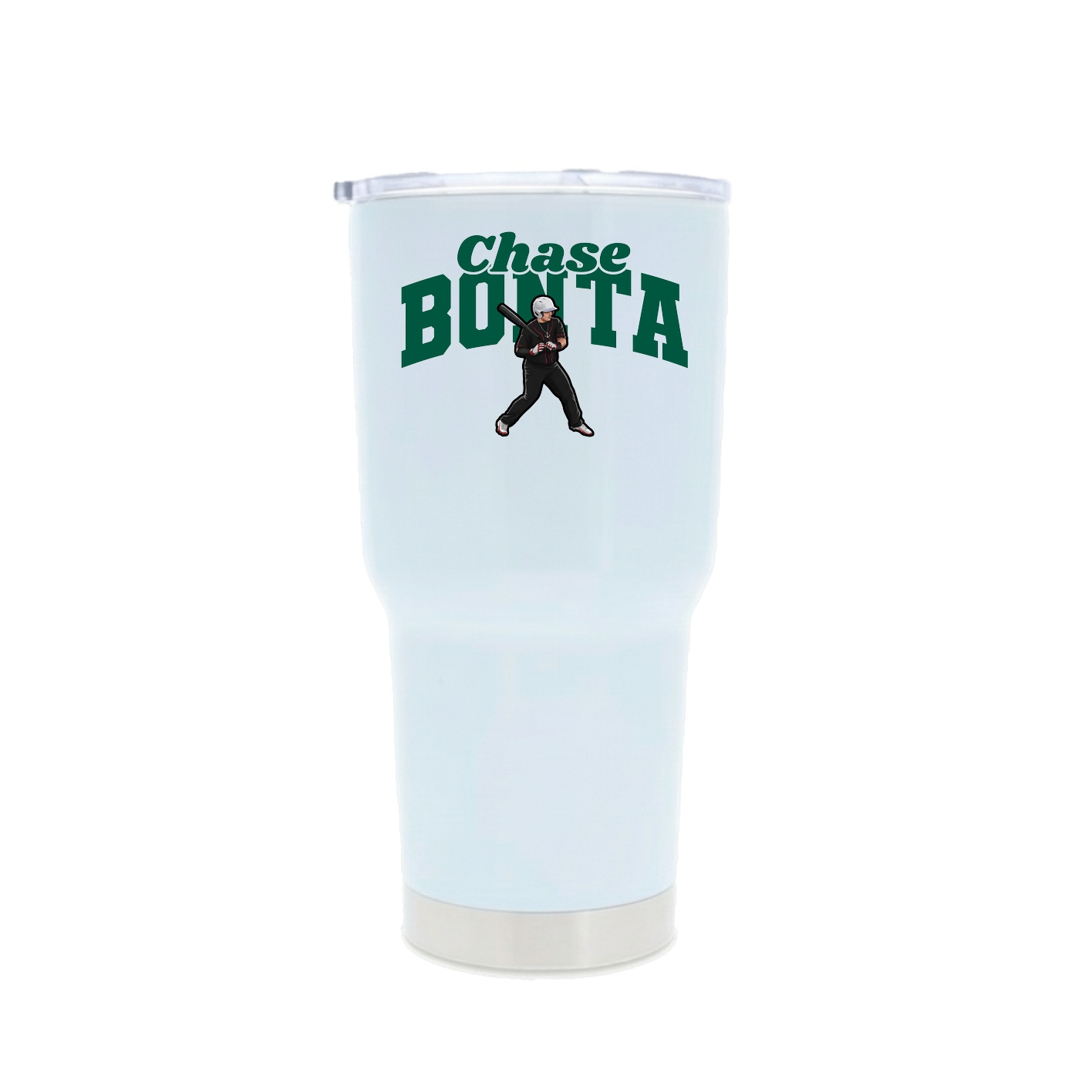 30oz Stainless Steel Tumbler — Signature Arch in White