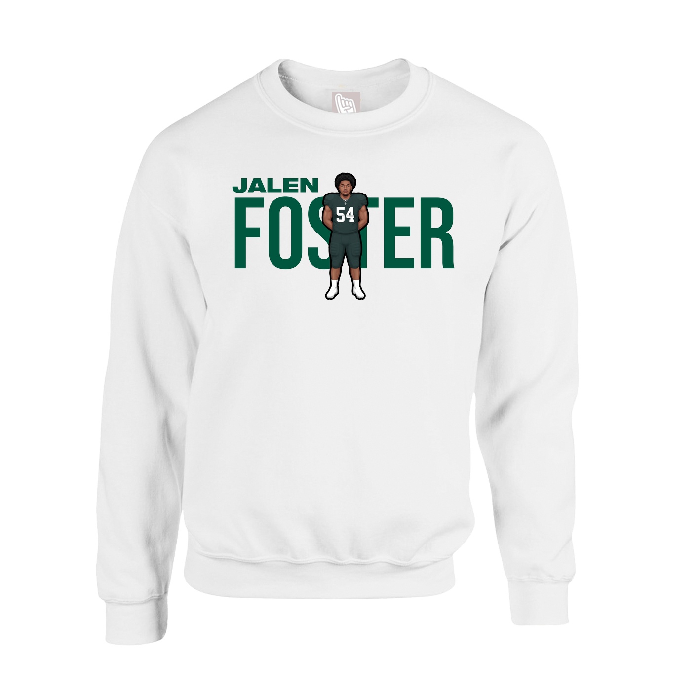 Fleece Crew — Player Name in White