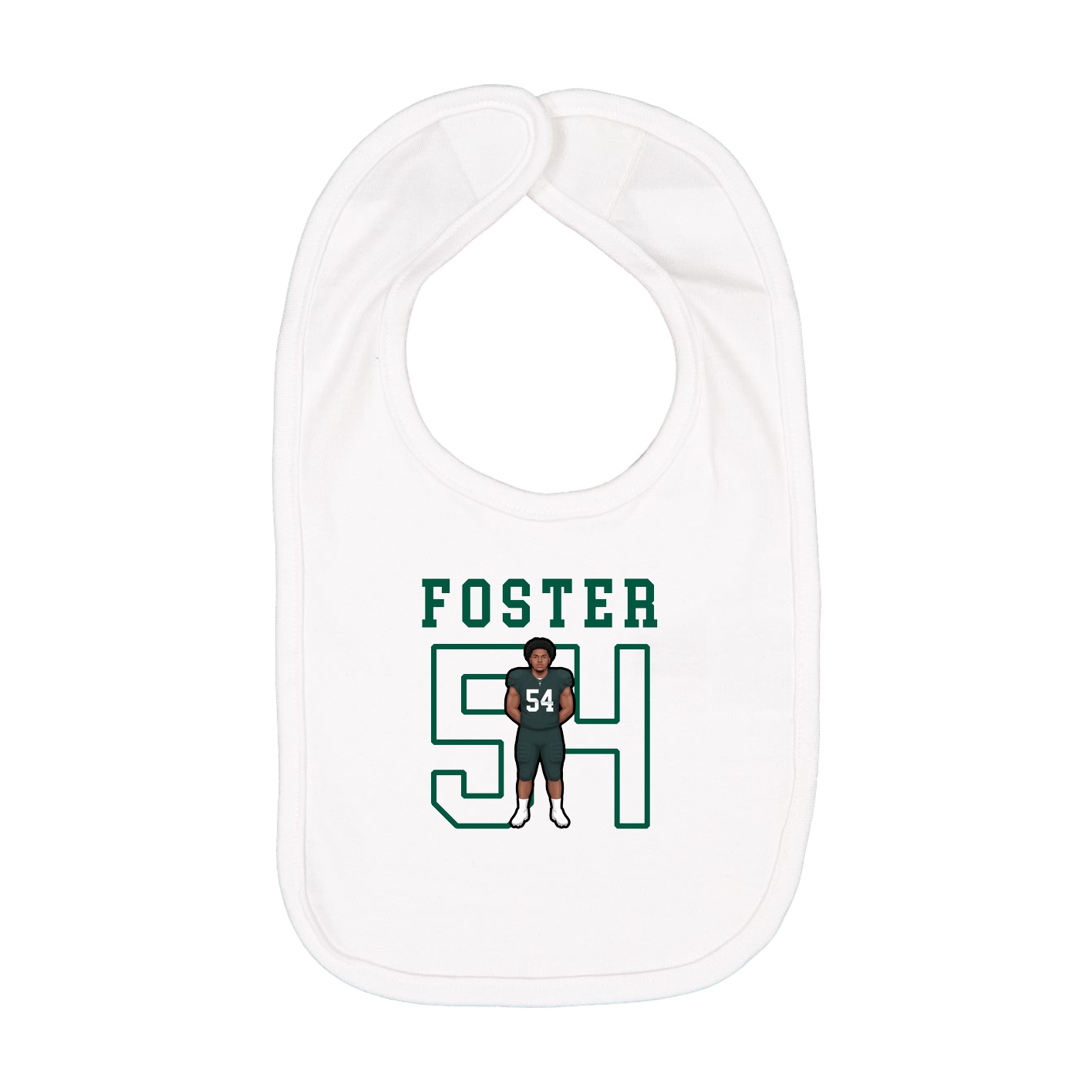 Infant Bib — Shirsey in White