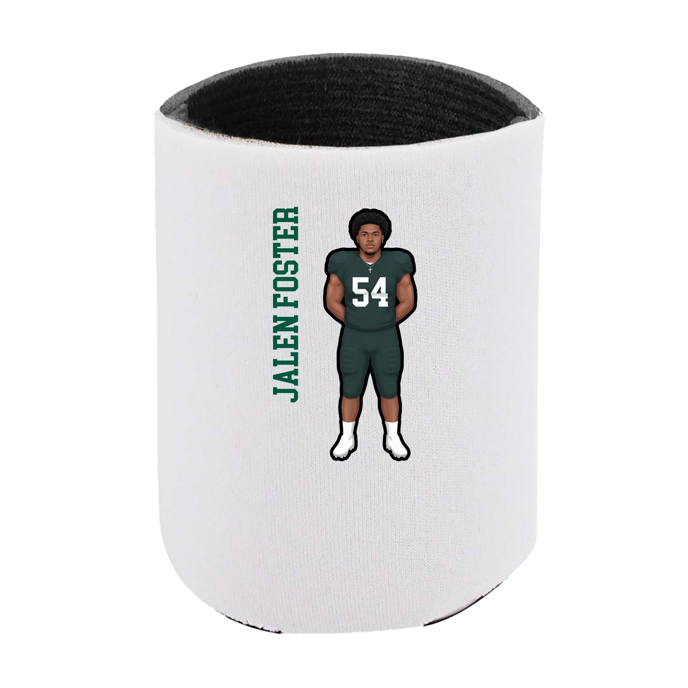 Can Holder — Name Vertical in White