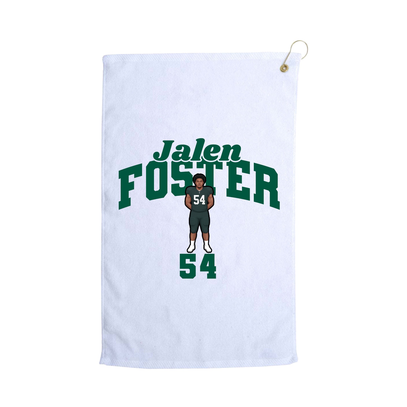 Golf Towel — Signature Arch in White
