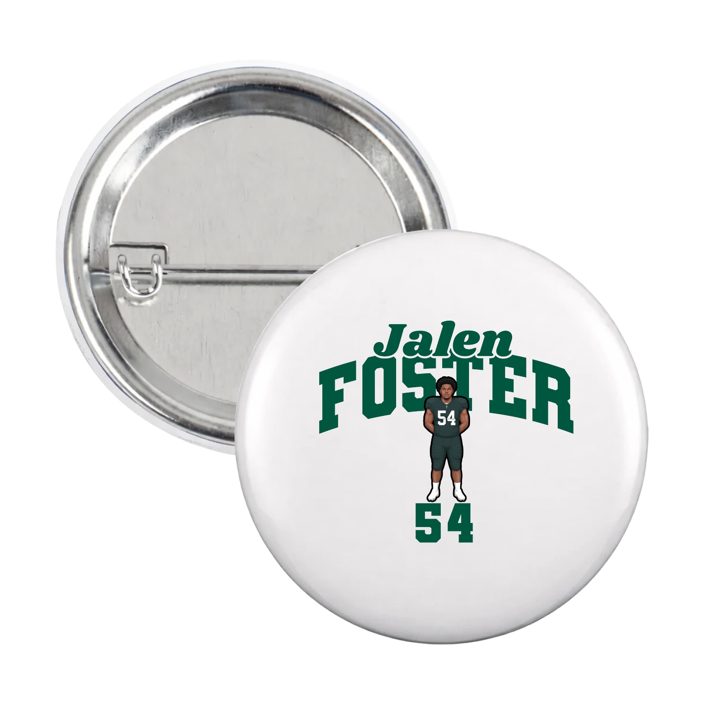 Game Day Button — Signature Arch in White