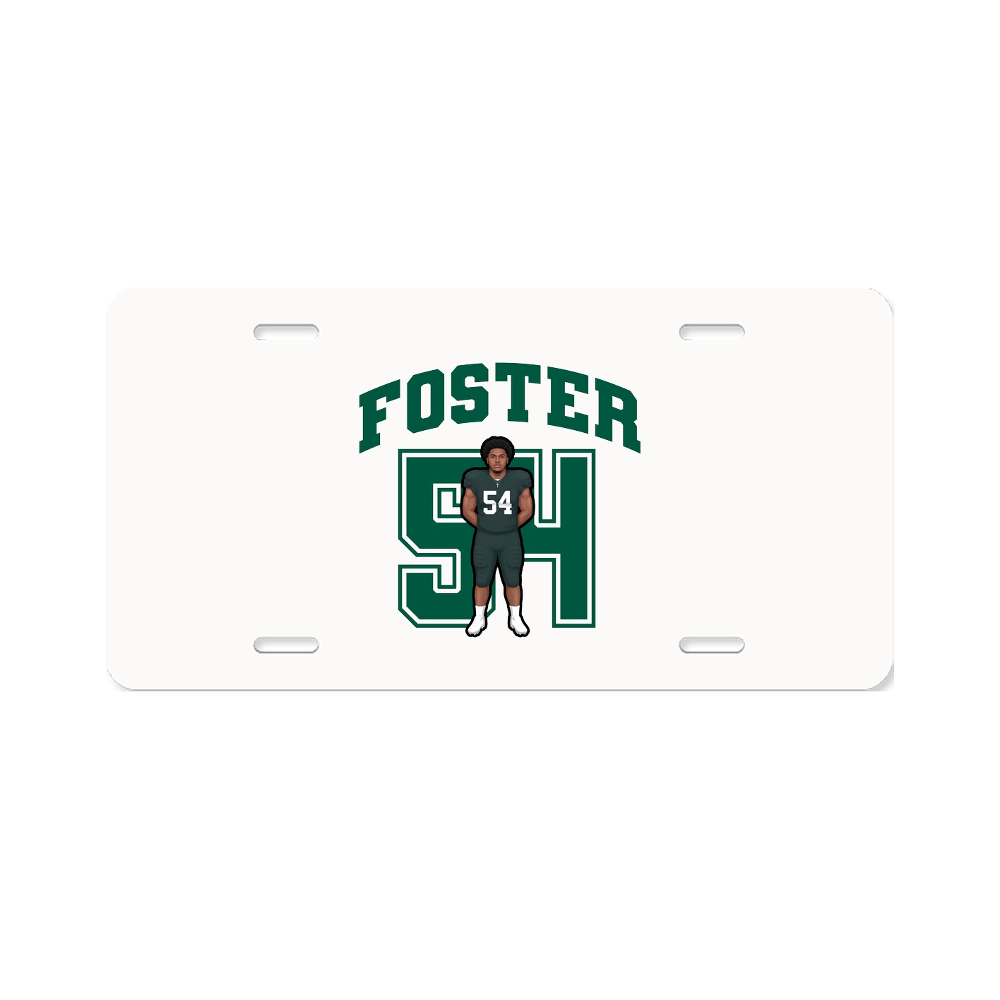 License Plate — Number in Classic
