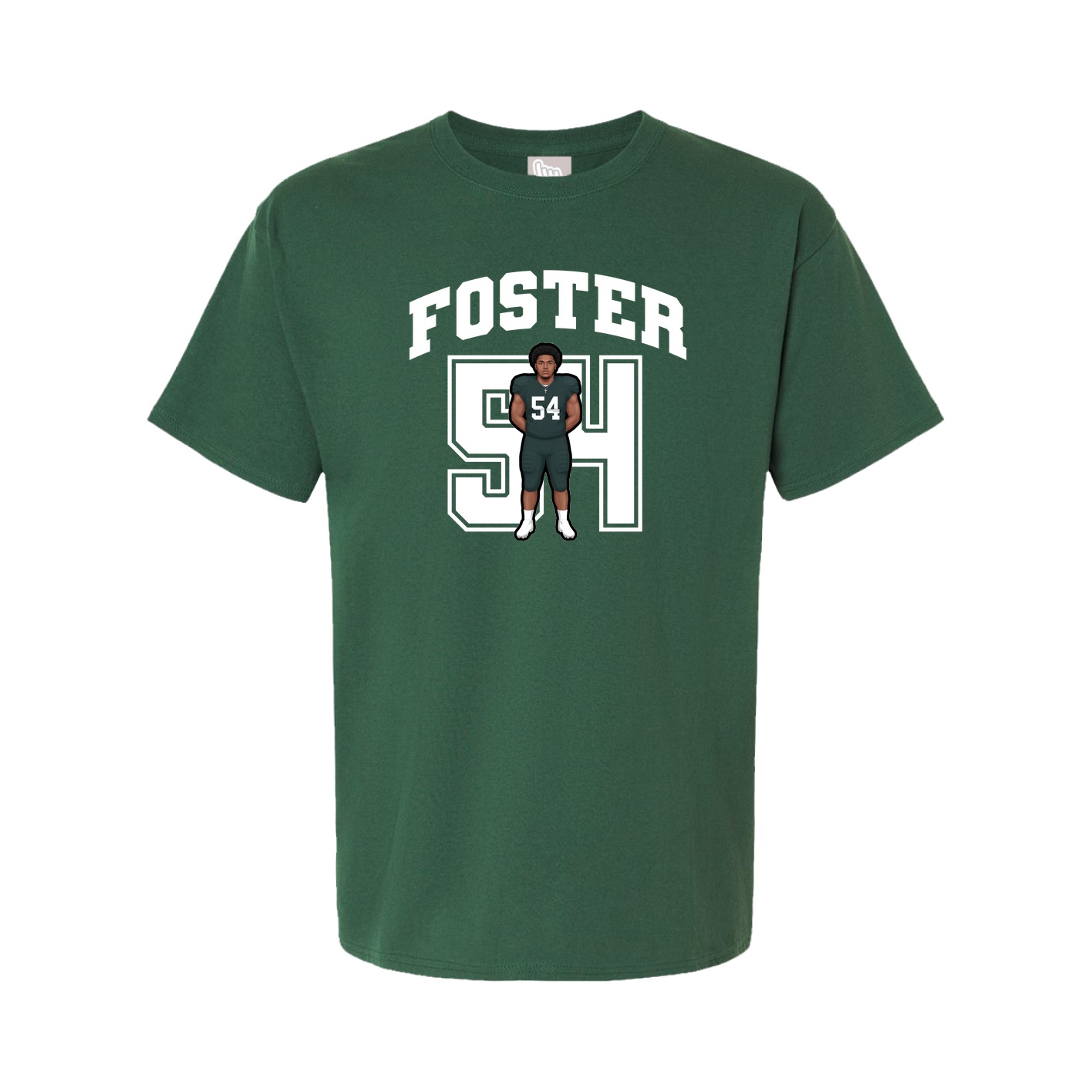 Youth Tee — Number in Green