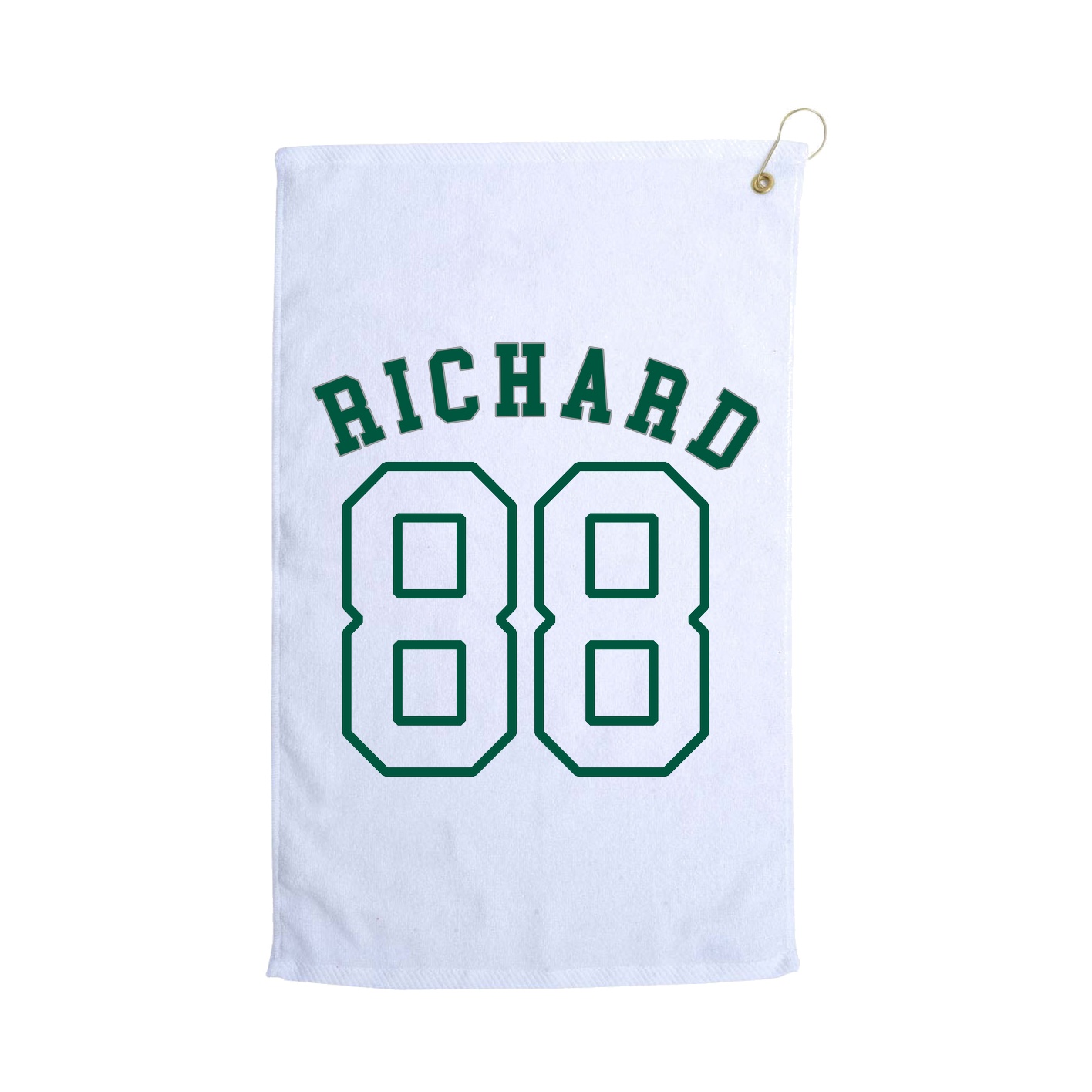 Golf Towel — Shirsey Arch in White