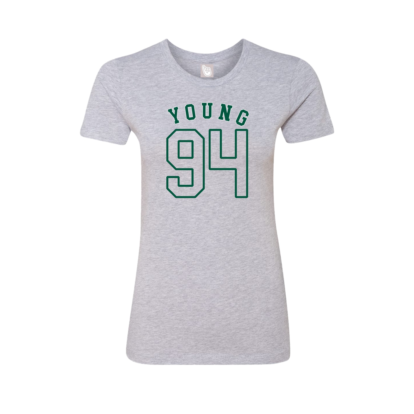 Fitted Women's Tee — Shirsey Arch in Grey