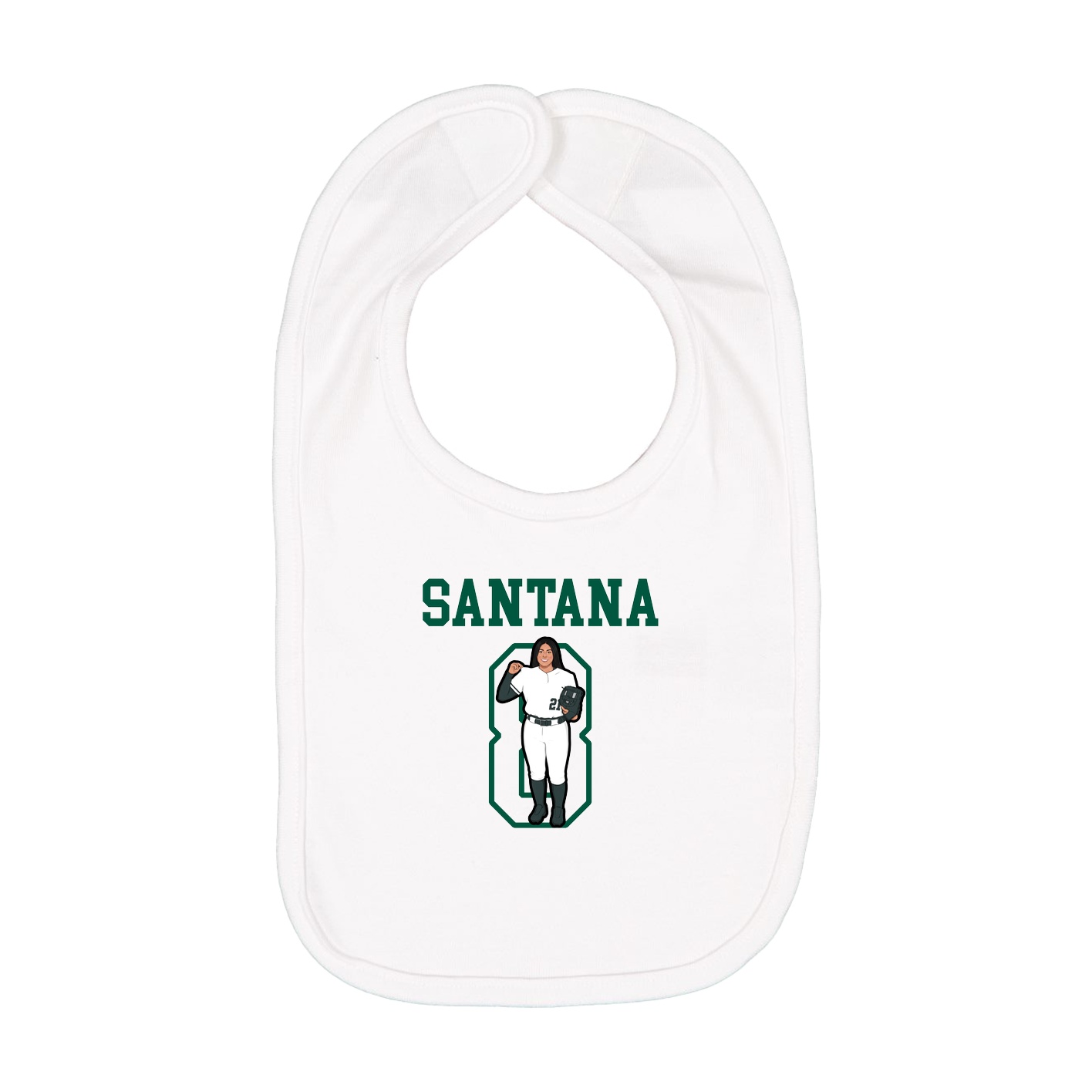 Infant Bib — Shirsey in White