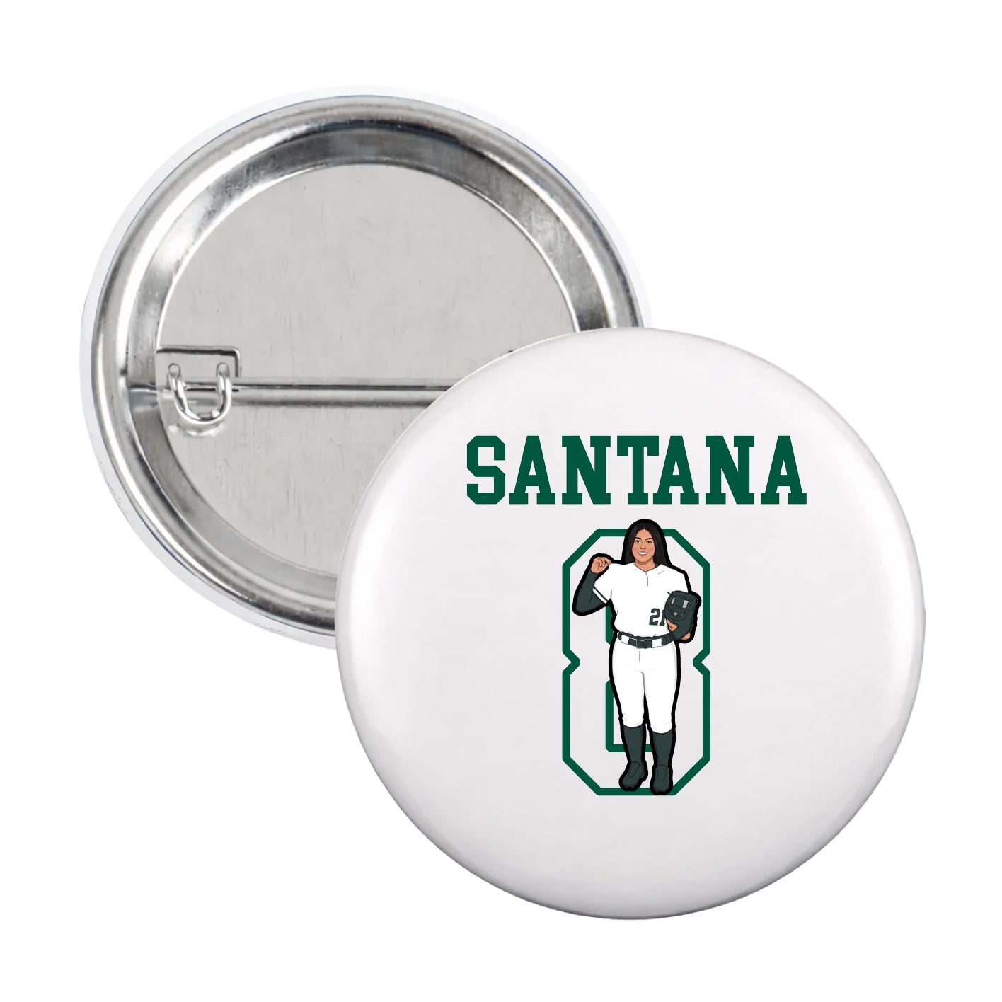 Game Day Button — Shirsey in White