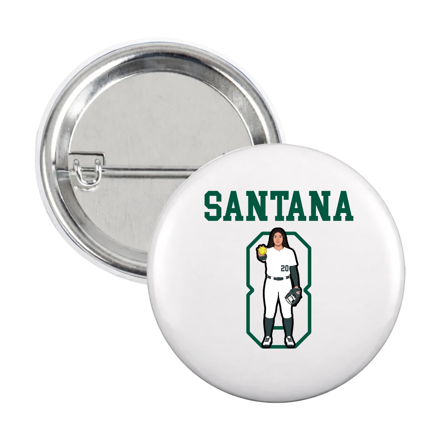 Game Day Button — Shirsey in White