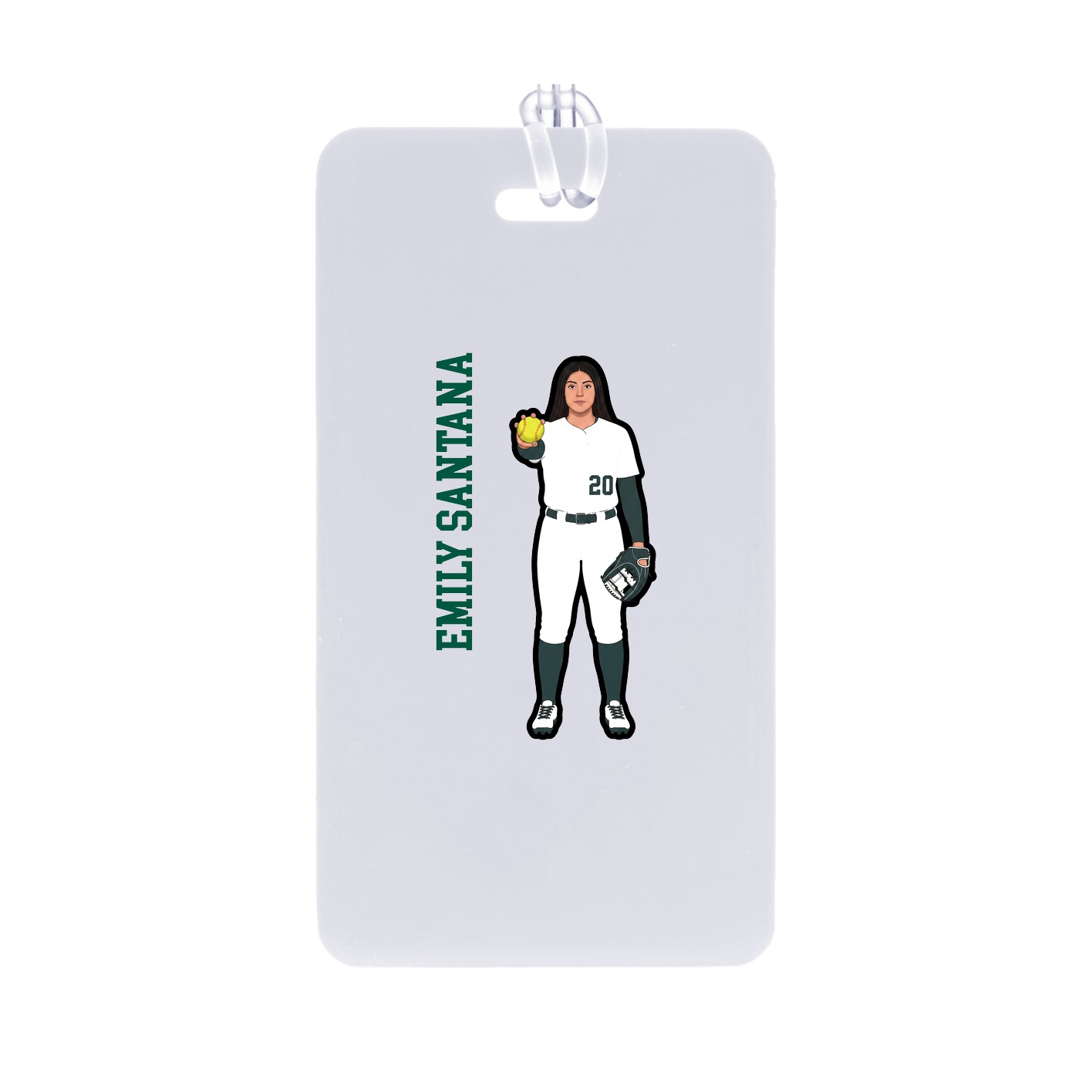 Bag Tag — Name Vertical in Classic