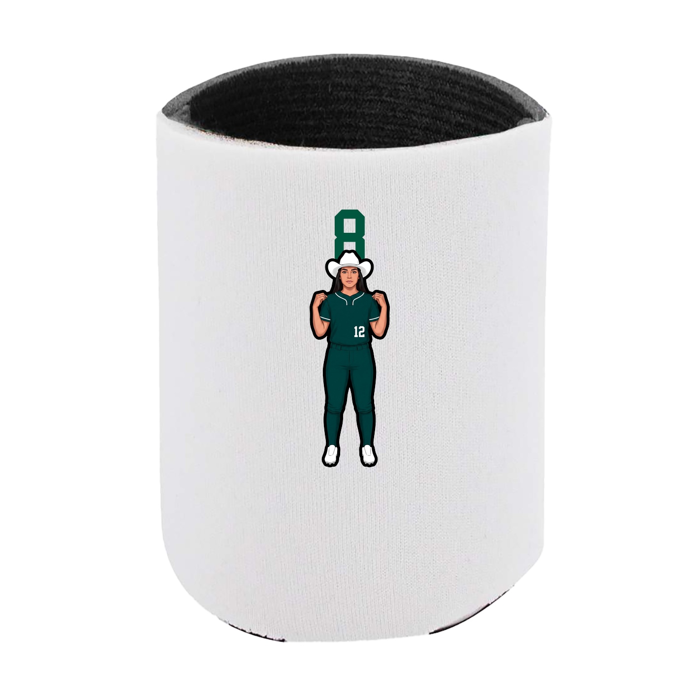 Can Holder — Number Top in White